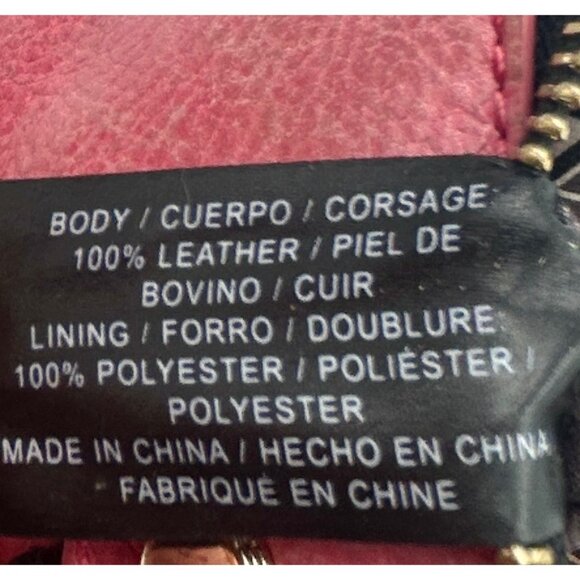 Botkier Mini Crossbody Bag Womens Pink Leather Tassel Zip Purse 9x6 Y2K Designer - Picture 6 of 10